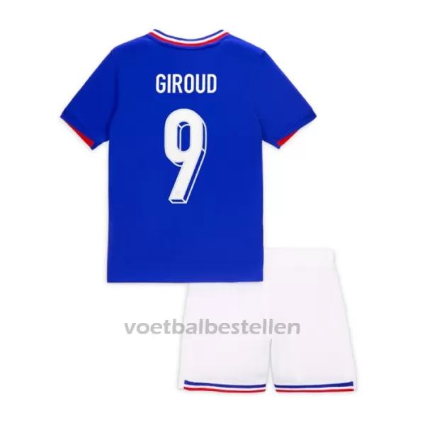 Frankrijk Olivier Giroud 9 Thuistenue Kinderen EK 2024