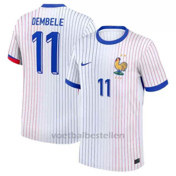 Frankrijk Ousmane Dembélé 11 Uitshirt EK 2024