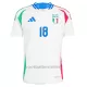 Italië Barella 18 Uitshirt EK 2024