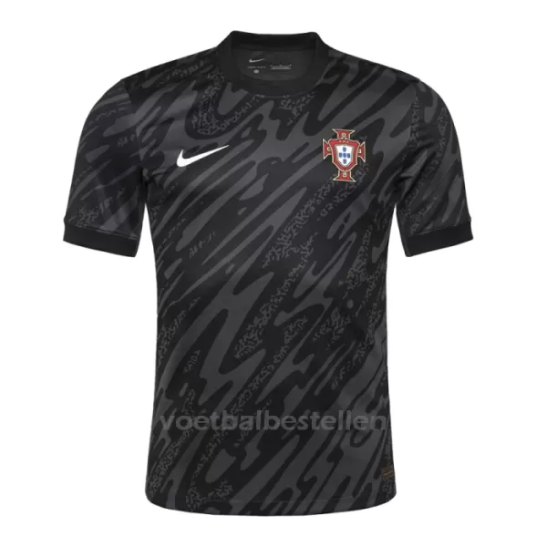 Portugal Doelman Shirt EK 2024 Zwart