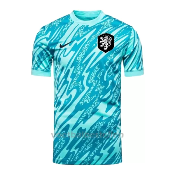 Nederland Doelman Shirt EK 2024 Blauw