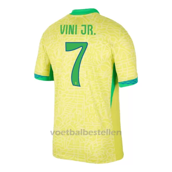 Brazilië Vinicius Junior 7 Thuisshirt 2024