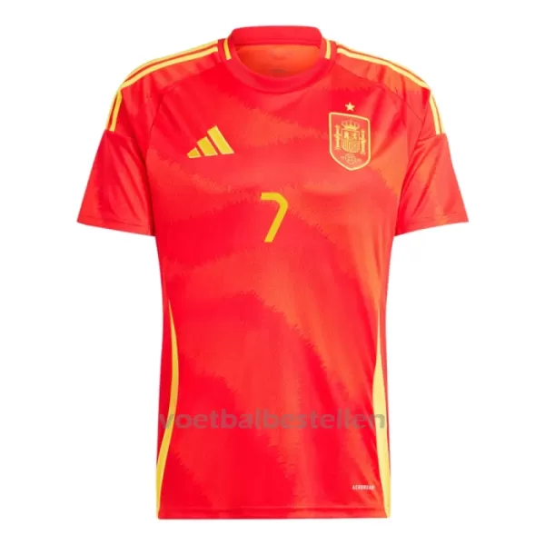 Spanje Álvaro Morata 7 Thuisshirt EK 2024