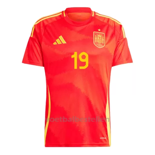 Spanje Lamine Yamal 19 Thuisshirt EK 2024