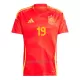 Spanje Lamine Yamal 19 Thuisshirt EK 2024