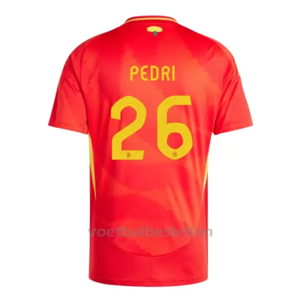 Spanje Pedri 26 Thuisshirt EK 2024