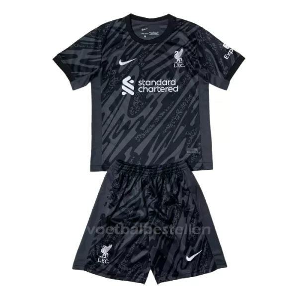 Liverpool Doelman Tenue Kinderen 24/25 Zwart