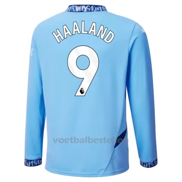 Manchester City Erling Haaland 9 Thuisshirt 24/25 Lange Mouwen