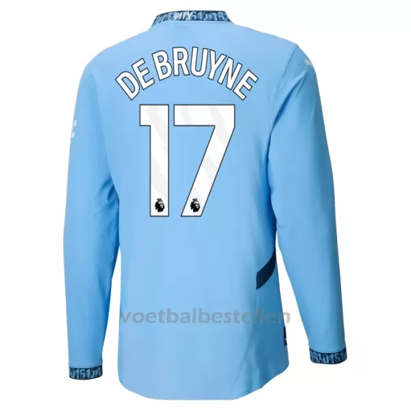 Manchester City Kevin De Bruyne 17 Thuisshirt 24/25 Lange Mouwen