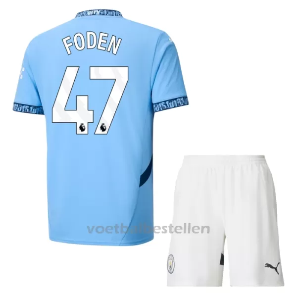 Manchester City Phil Foden 47 Thuistenue Kinderen 24/25