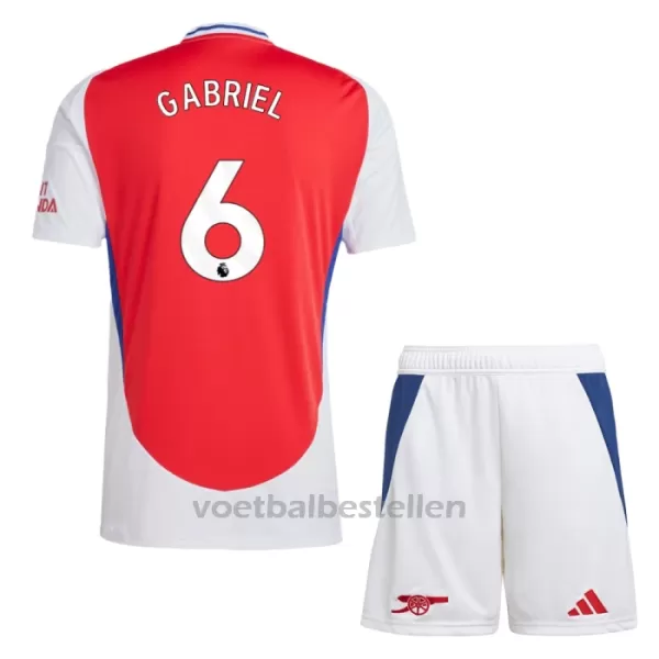 Arsenal Gabriel 6 Thuistenue Kinderen 24/25