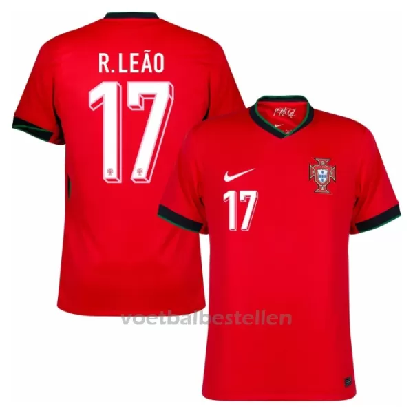 Portugal Rafael Leão 17 Thuisshirt EK 2024