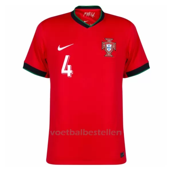 Portugal Rúben Dias 4 Thuisshirt EK 2024