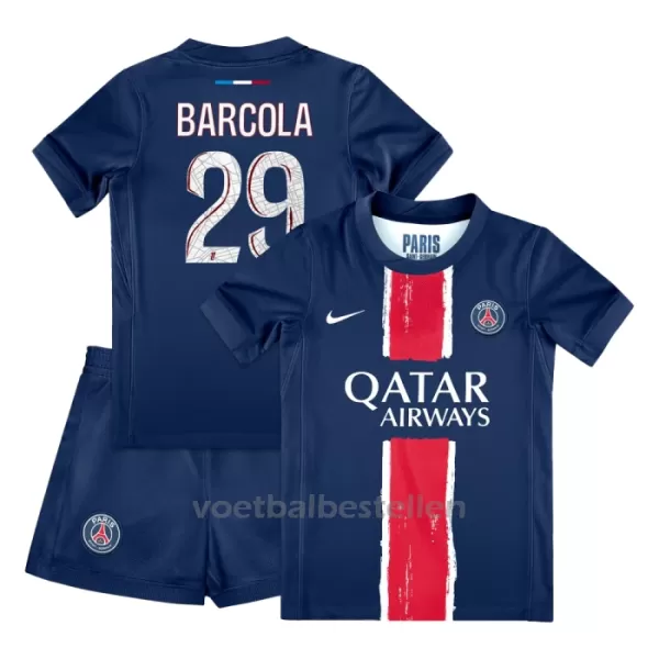 Paris Saint-Germain Bradley Barcola 29 Thuistenue Kinderen 24/25