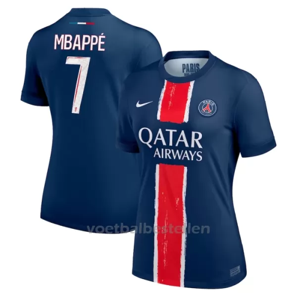 Paris Saint-Germain Kylian Mbappé 7 Thuisshirt Vrouwen 24/25