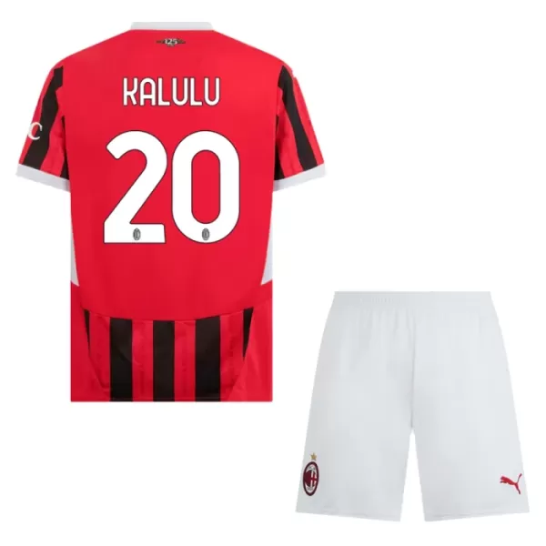 AC Milan Pierre Kalulu 20 Thuistenue Kinderen 24/25