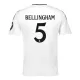 Real Madrid Jude Bellingham 5 Thuistenue Kinderen 24/25