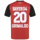 Bayer 04 Leverkusen Alejandro Grimaldo 20 Thuistenue Kinderen 24/25