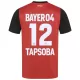 Bayer 04 Leverkusen Edmond Tapsoba 12 Thuisshirt 24/25