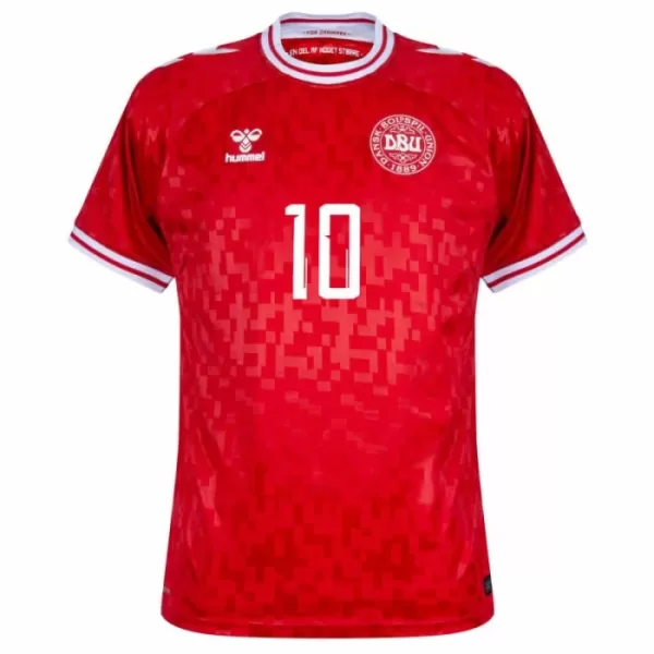 Denemarken Eriksen 10 Thuisshirt EK 2024