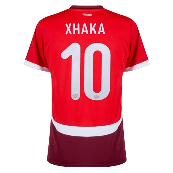 Zwitserland Xhaka 10 Thuisshirt EK 2024