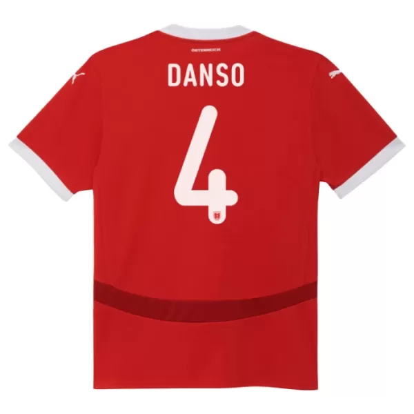 Oostenrijk Kevin Danso 4 Thuisshirt EK 2024