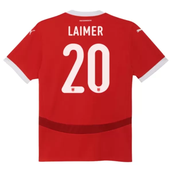 Oostenrijk Konrad Laimer 20 Thuisshirt EK 2024