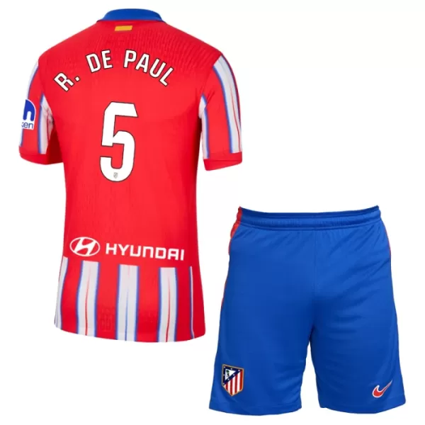 Atlético Madrid Rodrigo de Paul 5 Thuistenue Kinderen 24/25