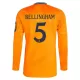 Real Madrid Jude Bellingham 5 Uitshirt 24/25 Lange Mouwen