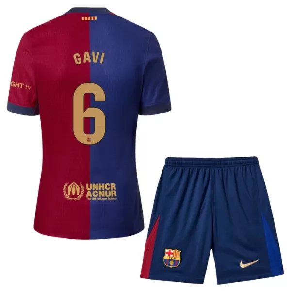 FC Barcelona Gavi 6 Thuistenue Kinderen 24/25