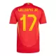 Spanje Williams JR 17 Thuisshirt EK 2024