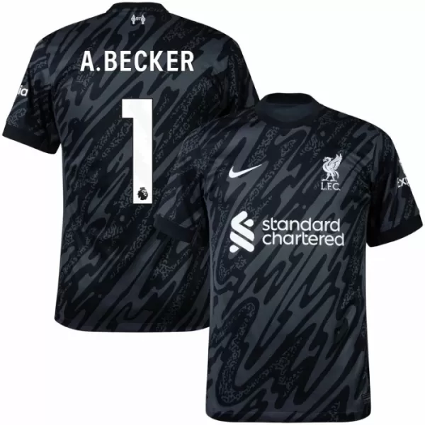 Liverpool Alisson Becker 1 Doelman Shirt 24/25 Zwart