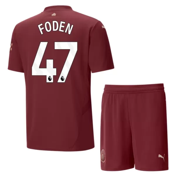 Manchester City Phil Foden 47 Derde Tenue Kinderen 24/25