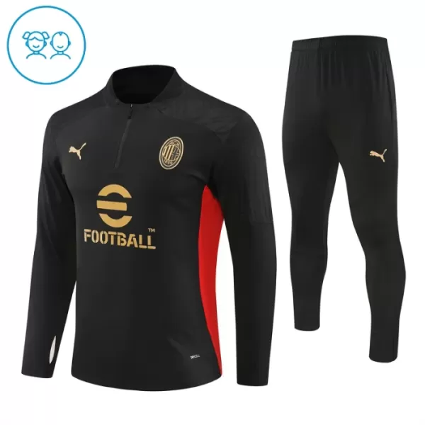 AC Milan Trainingssweaterset Kinderen 24/25 Zwart