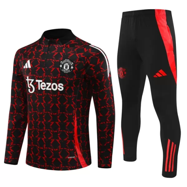 Manchester United Trainingssweaterset 24/25 Zwart