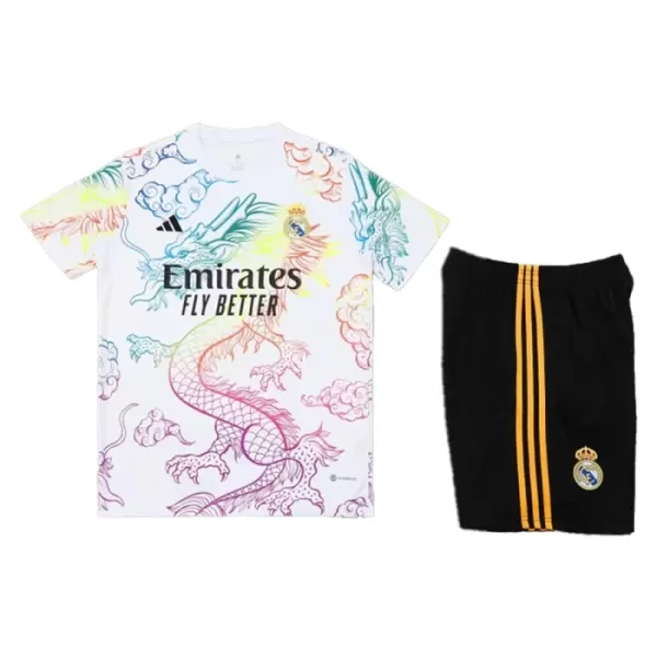 Real Madrid Tenue Kinderen Dragon 24/25 Wit