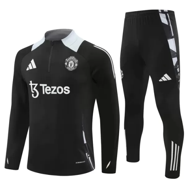 Manchester United Trainingssweaterset 24/25 Zwart