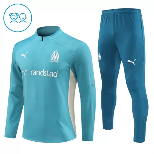 Olympique de Marseille Teal Version Trainingssweaterset Kinderen 24/25