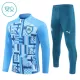 Olympique de Marseille Trainingssweaterset Kinderen 24/25 Blauw