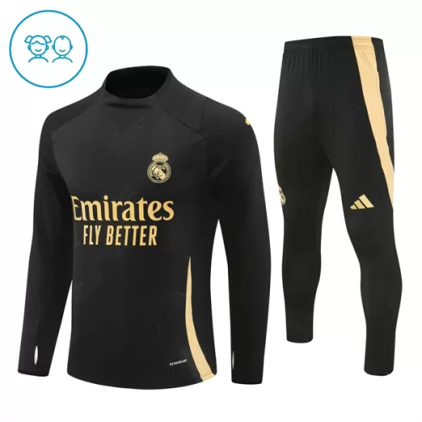 Real Madrid Trainingssweaterset Kinderen 24/25 Zwart