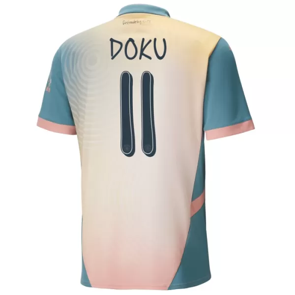 Manchester City Jérémy Doku 11 Vierde Shirt 24/25