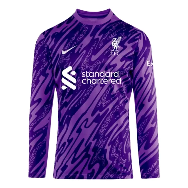 Liverpool Doelman Shirt 24/25 Lange Mouwen Paars