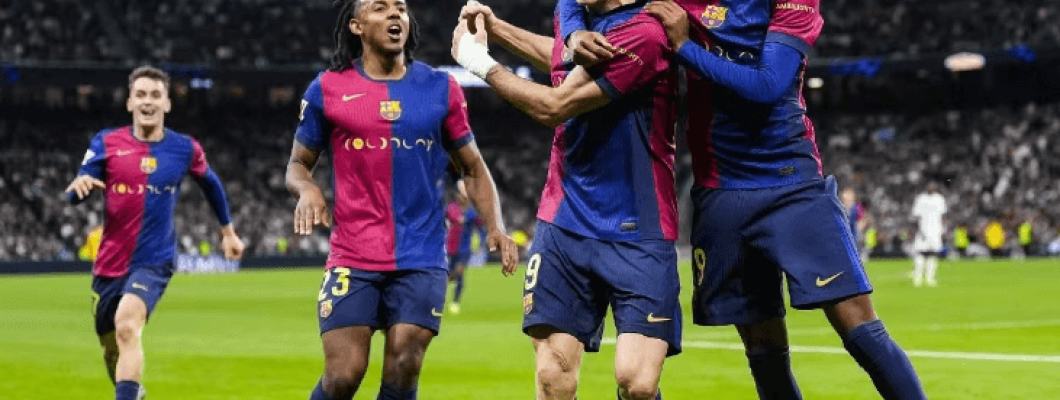 La Liga Nationale Derby Barcelona 4-0 veegt Real Madrid van de vloer